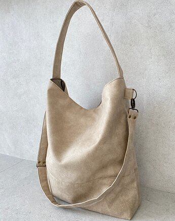 Torba hobo XXL - beż, PRACOWNIA 166