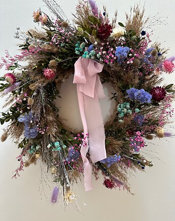 Wianek wiosenny boho Sielski suszki, Łąka