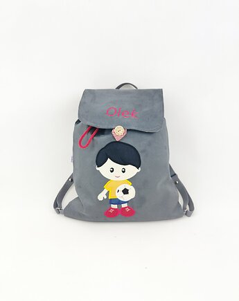 Plecak z piłkarzem, prezent dla chłopca, plecak z imieniem, Enitka Sweet Baby Room