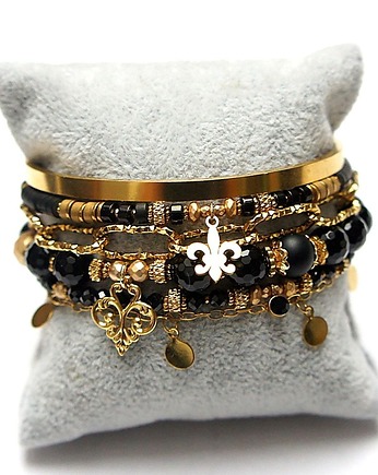 Zestaw bransoletek /onyks/ vol. 4 /06.02.26 - Szlachetna kolekcja, KiKa pracownia