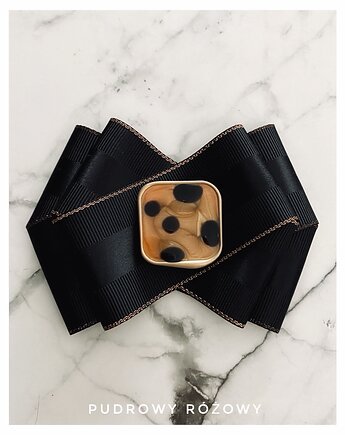 Brosza  z ozdobą panterkową Hit sezonu  New, Pudrowy Różowy