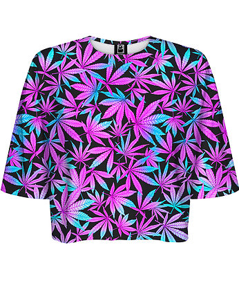 DR.CROW T-shirt Krótki CROP Cannabis, DrCrow