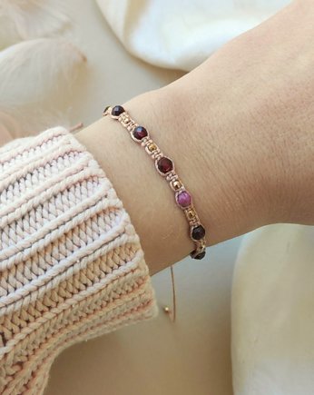 Bransoletka Ruby z granatem i rubinem, Sol Soul