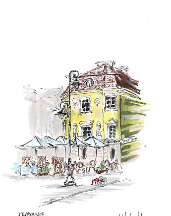 Plakat  Telimena cafe Krakowskie Przedmieście Warszawa, Find Yourself Art