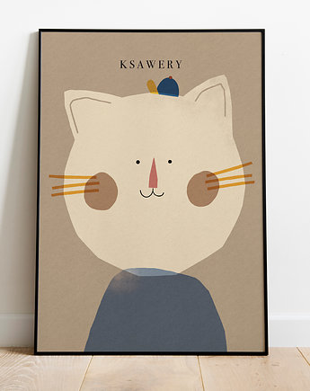 Plakat z imieniem  kotek, MUKI design