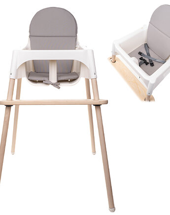 Poduszka do krzesełka IKEA Antilop - SZARY, aMami dladzieci