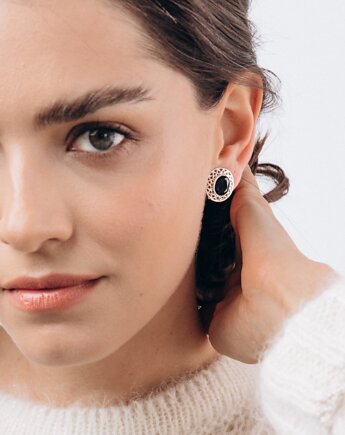 Srebrne klipsy Paryżanka, JEWELRY ANEW