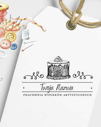 Stempel z motywem tortu dla cukiernika, ALE Pomysl