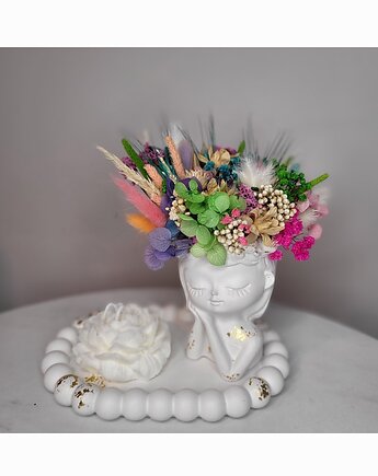 Dekoracja Dziewczynka Marzycielska, Florals&Moss