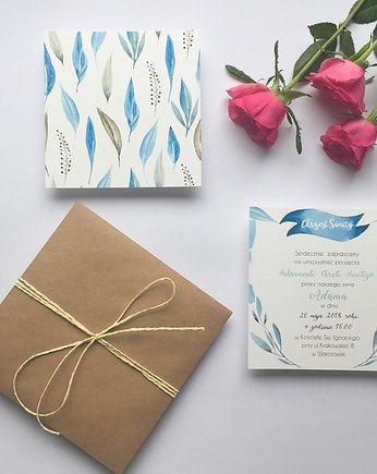 Zaproszenie na  Chrzest Święty, FarrowDesign