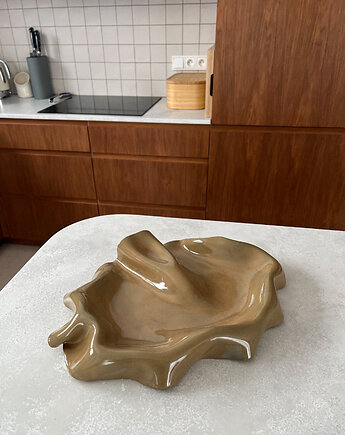 Taca na przekąski WAVY no. 1 jasny brąz, PUKKI concept