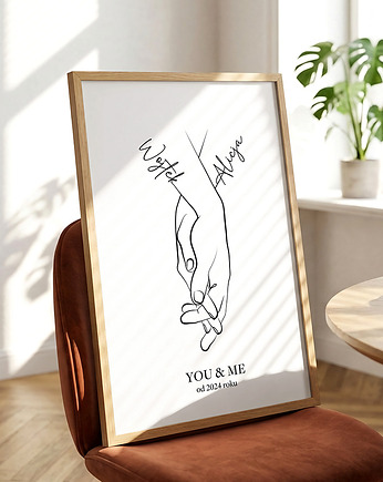 Plakat personalizowany Zakochani - 002, Paperblue Studio