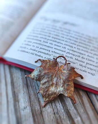 Liść miedziany Klon Zwyczajny III, Treemasters Copper Jewelry