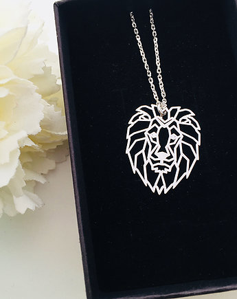 Naszyjnik znak zodiaku LEW , zawieszka z lwem, Anemon Atelier