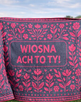 Mata piknikowa XL Wiosna, CZŁOWIEK KOC