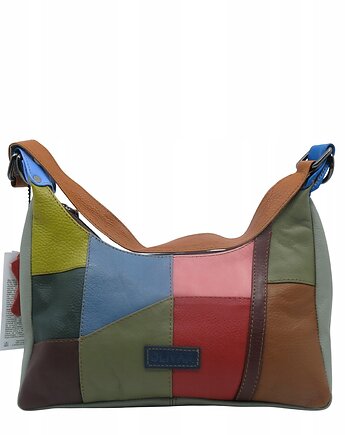 Torebka damska na ramię kolorowa skórzana wygodna zero waste OLIVKA, Olivka Warsaw