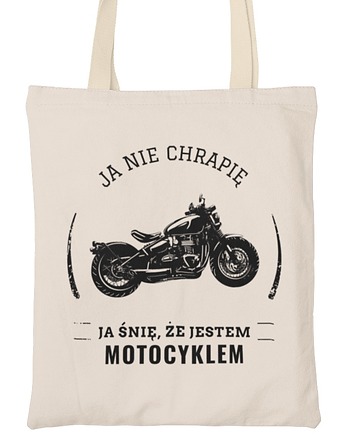 Torba dla motocyklisty motor napis, EvienArt