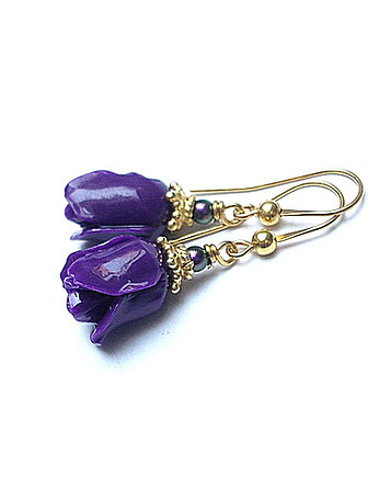 Róże /purple/ - kolczyki, Katia i krokodyl