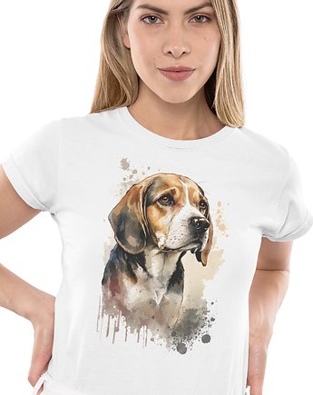 Koszulka pies Beagle rasy psów prezent, EvienArt