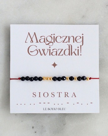 SIOSTRA w alfabecie Morse'a - Magicznej Gwiazdki!, Le Boho Bleu