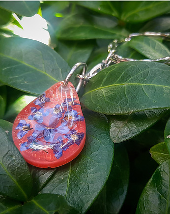 Breloczek z niezapominajkami, Figa handmade accessories