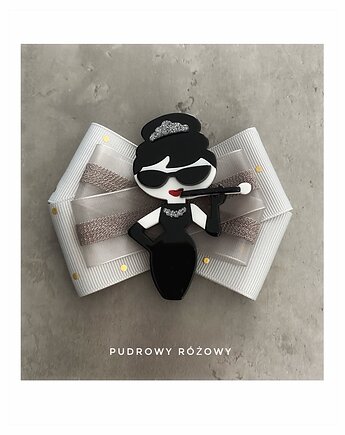 Brosza Audrey  Glamour Nowa Kolekcja 1 szt, Pudrowy Różowy