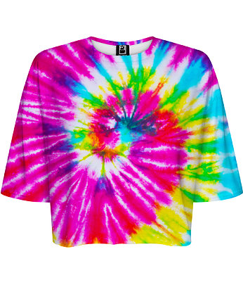 DR.CROW T-shirt Krótki CROP Tie Die Colorful, DrCrow