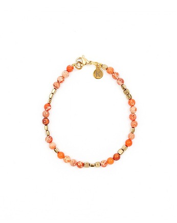 Bransoletka mix Orange&Gold, Kulka Bransoletki