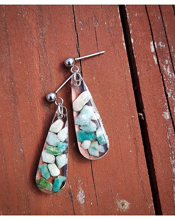 Kolczyki z amazonitem, Figa handmade accessories