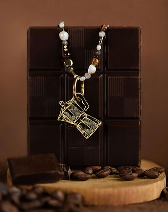 Kawiarka złota - kolczyk/ zawieszka, Pracownia Wieczorek