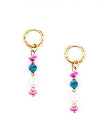 Kolczyki Saint-Tropez Pozłacana stal szlachetna, Kulka Bransoletki