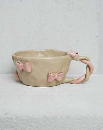 Kubek kokardy wstążki 320 ml, rel ceramic