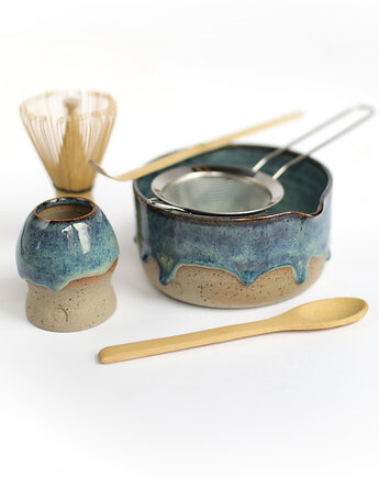 Matcha set * 6 elementów * niebieski, katha
