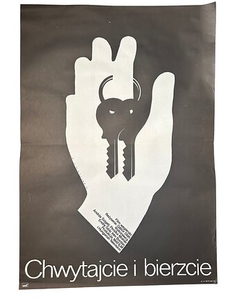 Plakat do filmu CHWYTAJCIE I BIERZCIE, aut. Mieczysław Wasilewski, 1979 r, RiskyWalls