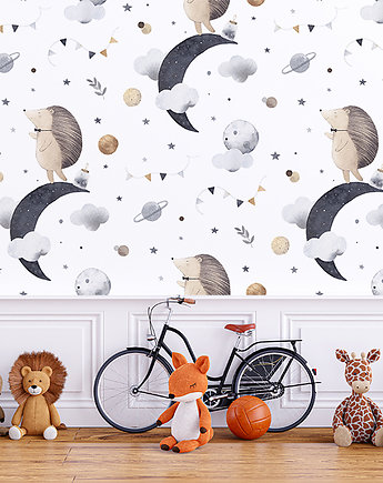 Tapeta Retro-wyścig jeż na księżycu, Make My Wall 