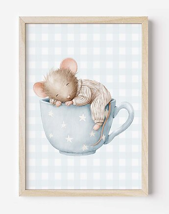 Plakat Na Ścianę Dla Dzieci Pastelowa myszka nr. 13, Dekoracjan