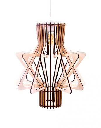 Nowoczesna lampa wisząca ze sklejki, smxdsgn