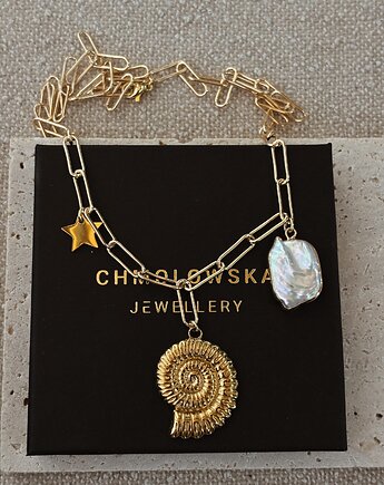 Naszyjnik łańcuszek i zawieszki, Chmolowska Jewellery
