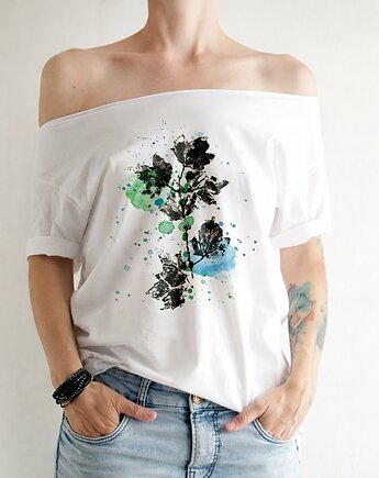 Bluszcz tusze Oversize Biały, ONE MUG A DAY