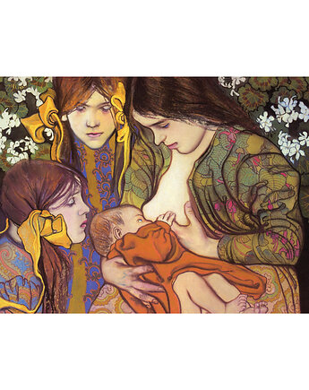 Kartka Premium - Stanisław Wyspiański "Macierzyństwo", Galeria LueLue