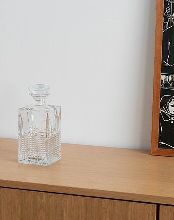 Karafka szklana, duński design, lata 70, produkcja: Dania, Przetwory design