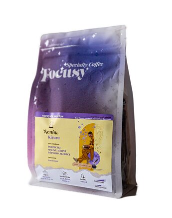 Kawa ziarnista KENIA Kiruru  soczysty przelew 250 g, Focusy