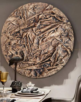 Obrazy okrągłe z wyraznym reliefem, art and texture