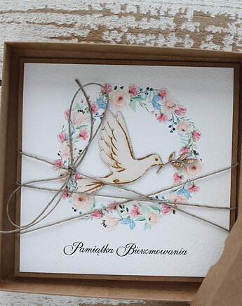 Oryginalna pamiątka bierzmowania - kartka na bierzmowanie, sorte