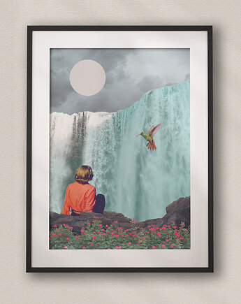 Plakat Wodospad - Kolaż Fine Art, DAPIDOKA