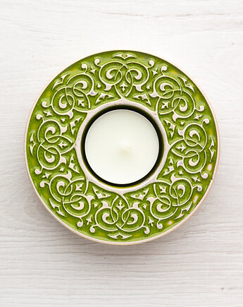 Lampion barokowy jasnozielony, pracowniazona