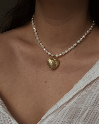Naszyjnik z pereł naturalnych Serce, Chmolowska Jewellery