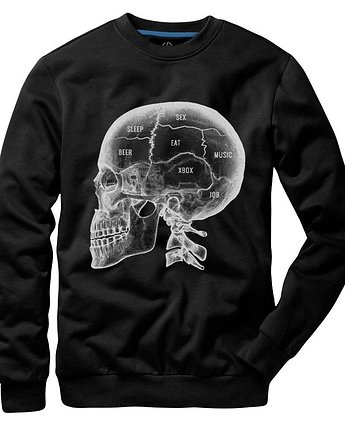 Bluza marki UNDERWORLD unisex X-ray skull, ZAMIŁOWANIA - Spersonalizowany prezent