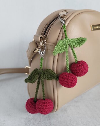 Brelok wiśnia, Brelok do kluczy, Brelok dla dziecka, EcoToysByNastya