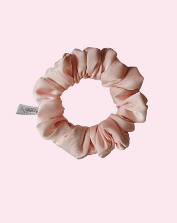 Satynowa gumka satynowa scrunchie owijka frotka brzoskwiniowa MINI, Capillum